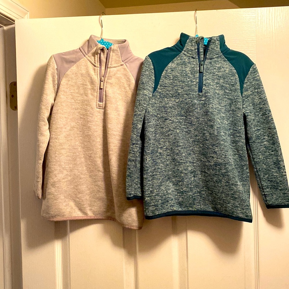 Bundle of 2 half zip pull overs - like new!